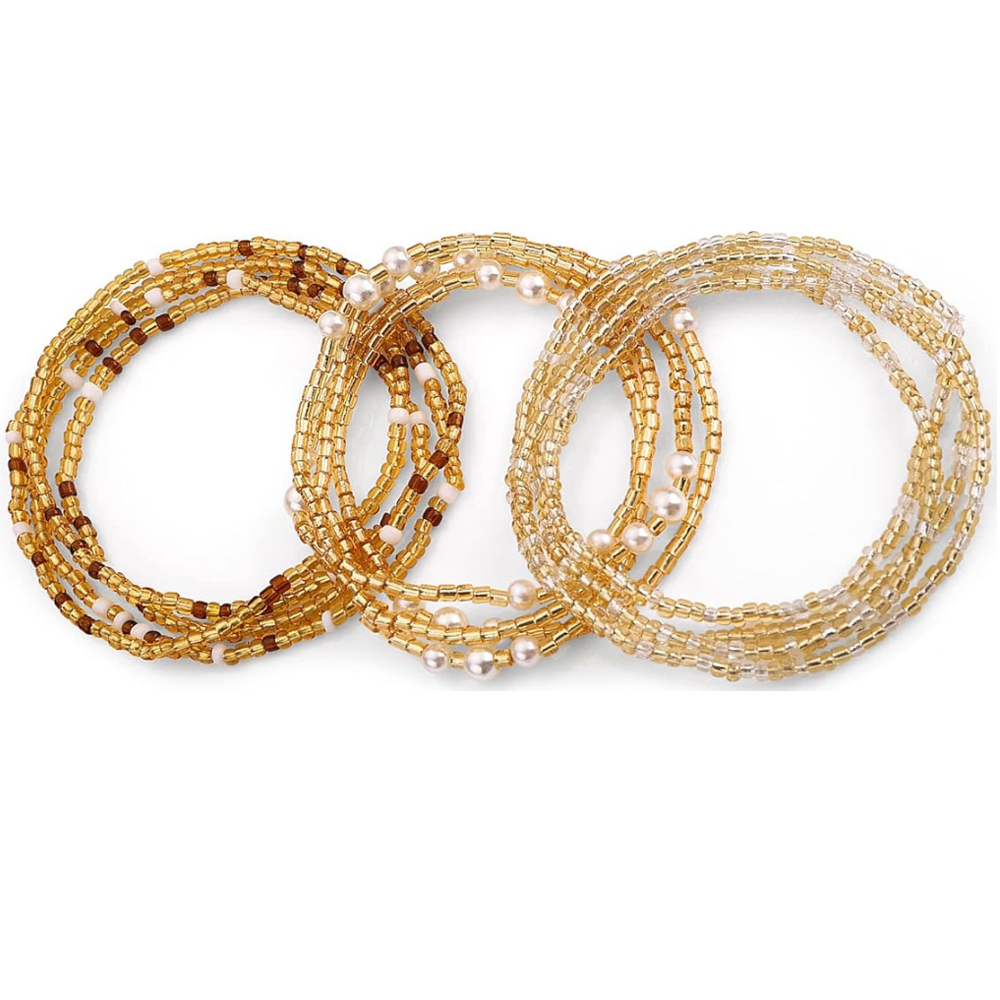 Body Jewelry For You - Taillenperlen für Frauen, Bauchketten, elastische Ketten,