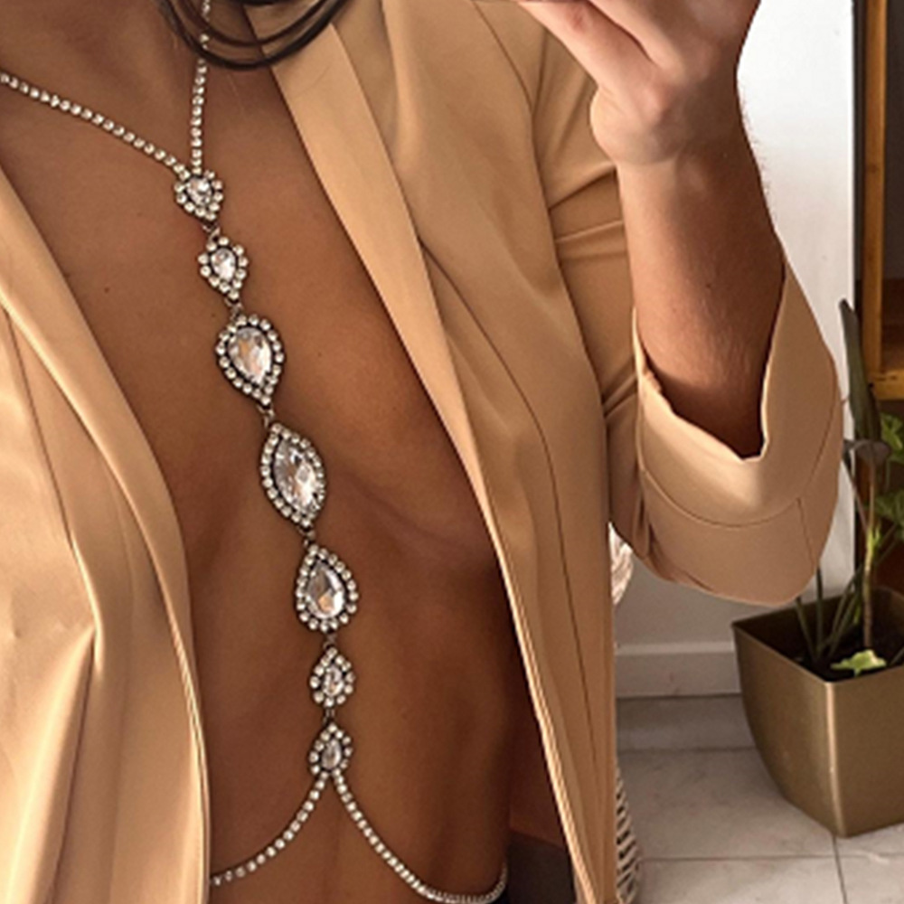 Mode Sexy Wasser Tropfen Halsk – Body Jewelry Necklace Bewertung und Preis