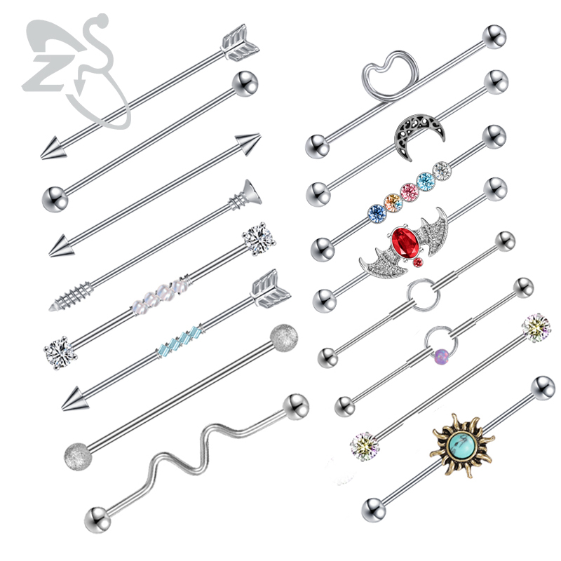 ZS 1PC Chirurgische Stahl Fled – Body Jewelry Surgical Steel Bewertung und Preis