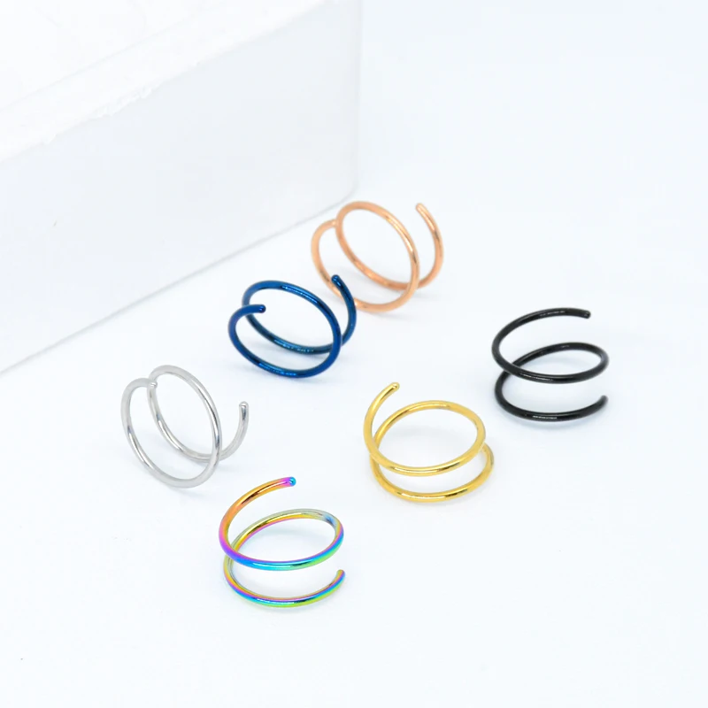 6 Stück/Set, 20G, Nasenring au – Body Jewelry Surgical Steel Bewertung und Preis