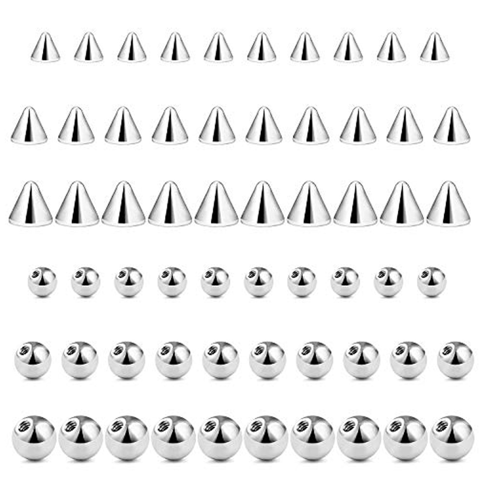 Wkoud 60pcs 14g 16g 3-5mm 316l – Body Jewelry Replacement Ball Bewertung und Preis