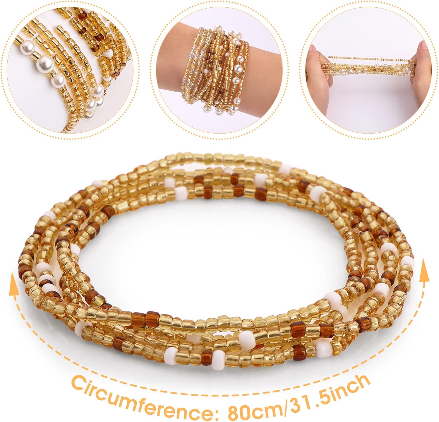 Taillenperlen für Frauen, Bauc – Body Jewelry For You Bewertung und Preis