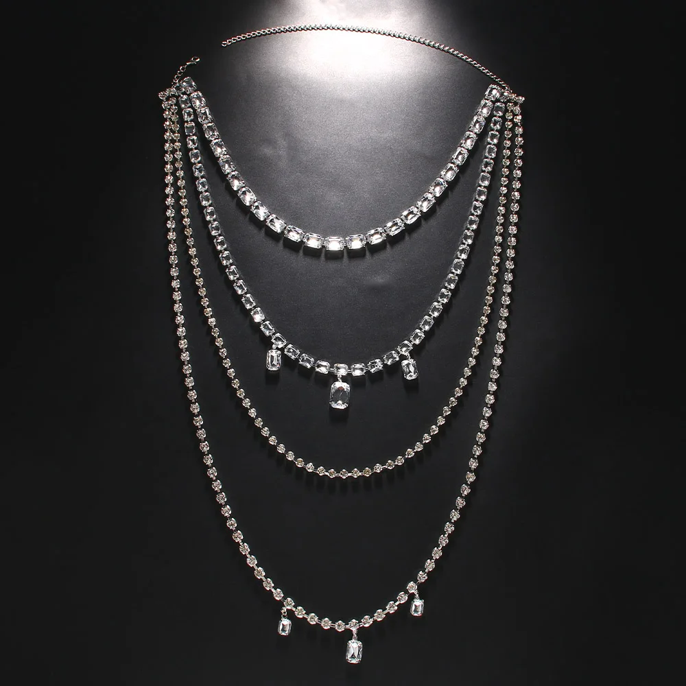 Glanz Strass Lange Quaste Zurü – Body Jewelry Necklace Bewertung und Preis