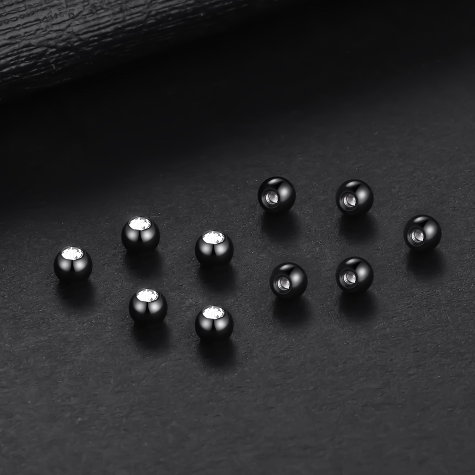10PC Edelstahl Schraube Kugeln – Body Jewelry Replacement Ball Bewertung und Preis